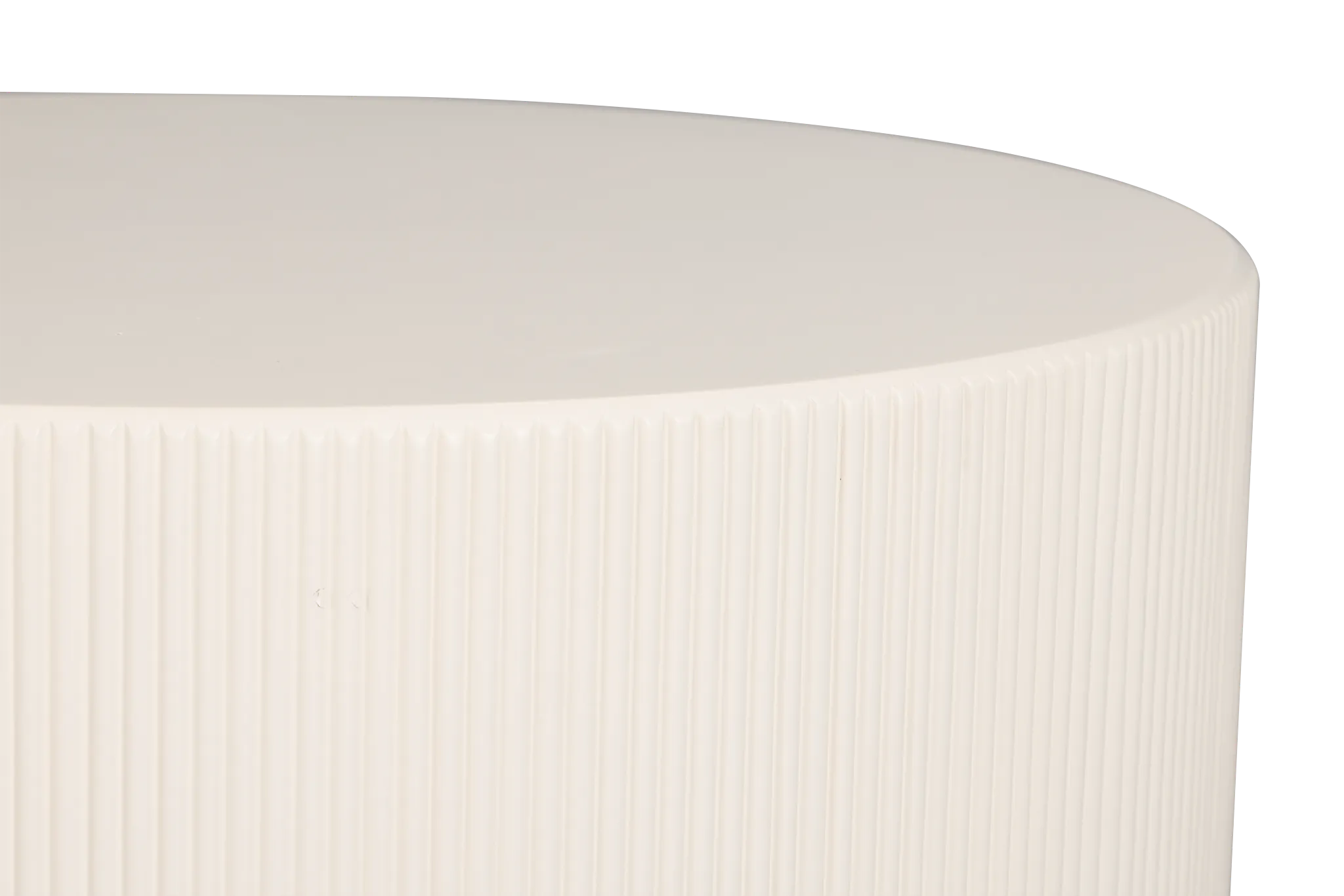 Cypress White Round Accent Table