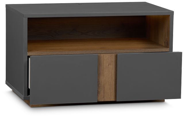 Brasilia Gray 1-drawer Nightstand