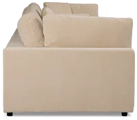 Lounge Light Beige Fabric 3 Piece Modular Sofa