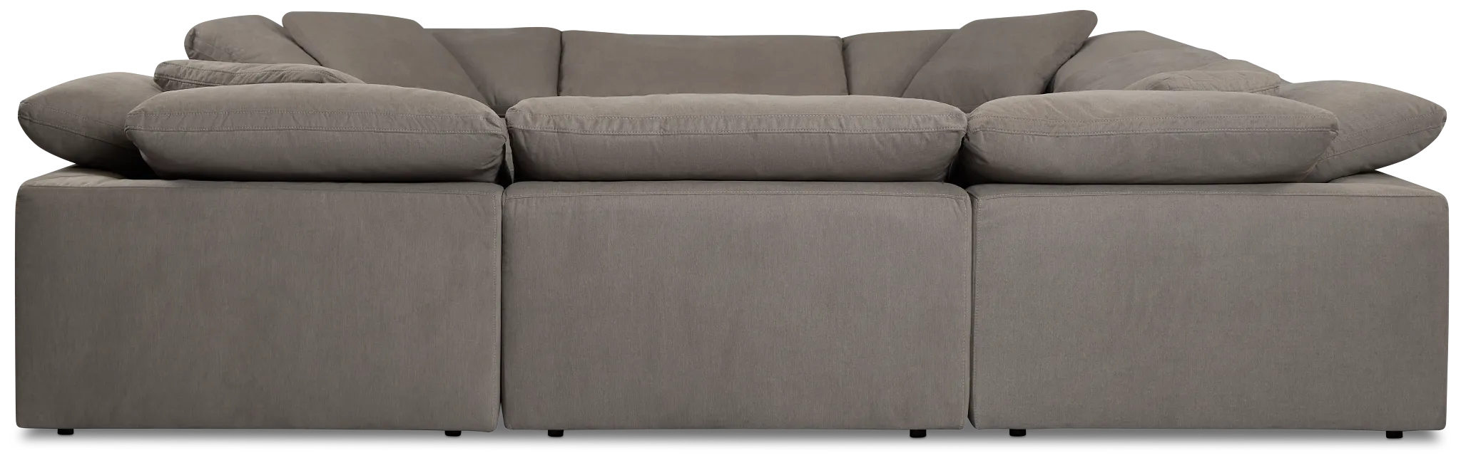 Nixon Light Gray Fabric Two-arm Sectional