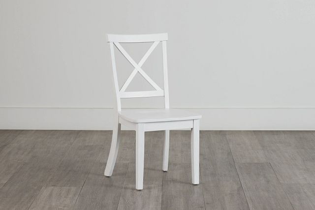 Woodstock White Wood Side Chair