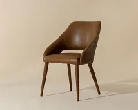 Vannah Brown Upholstered Arm Chair