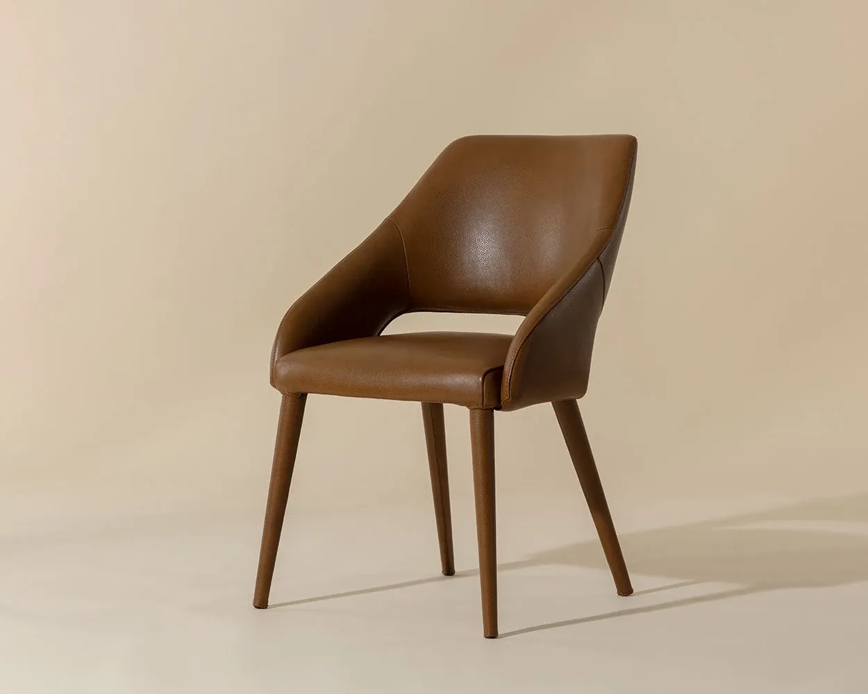 Vannah Brown Upholstered Arm Chair