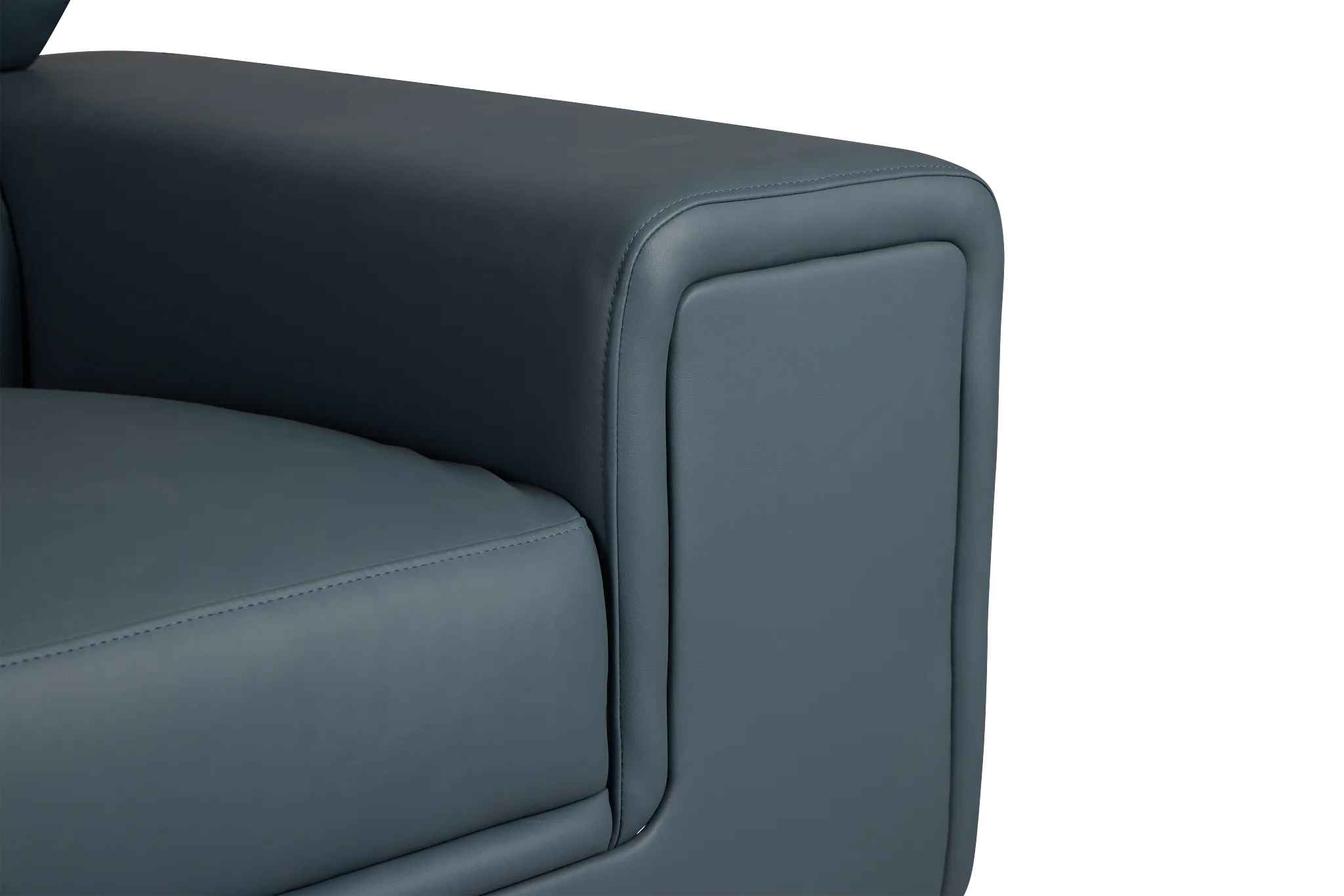 Drew Dark Blue Micro Loveseat