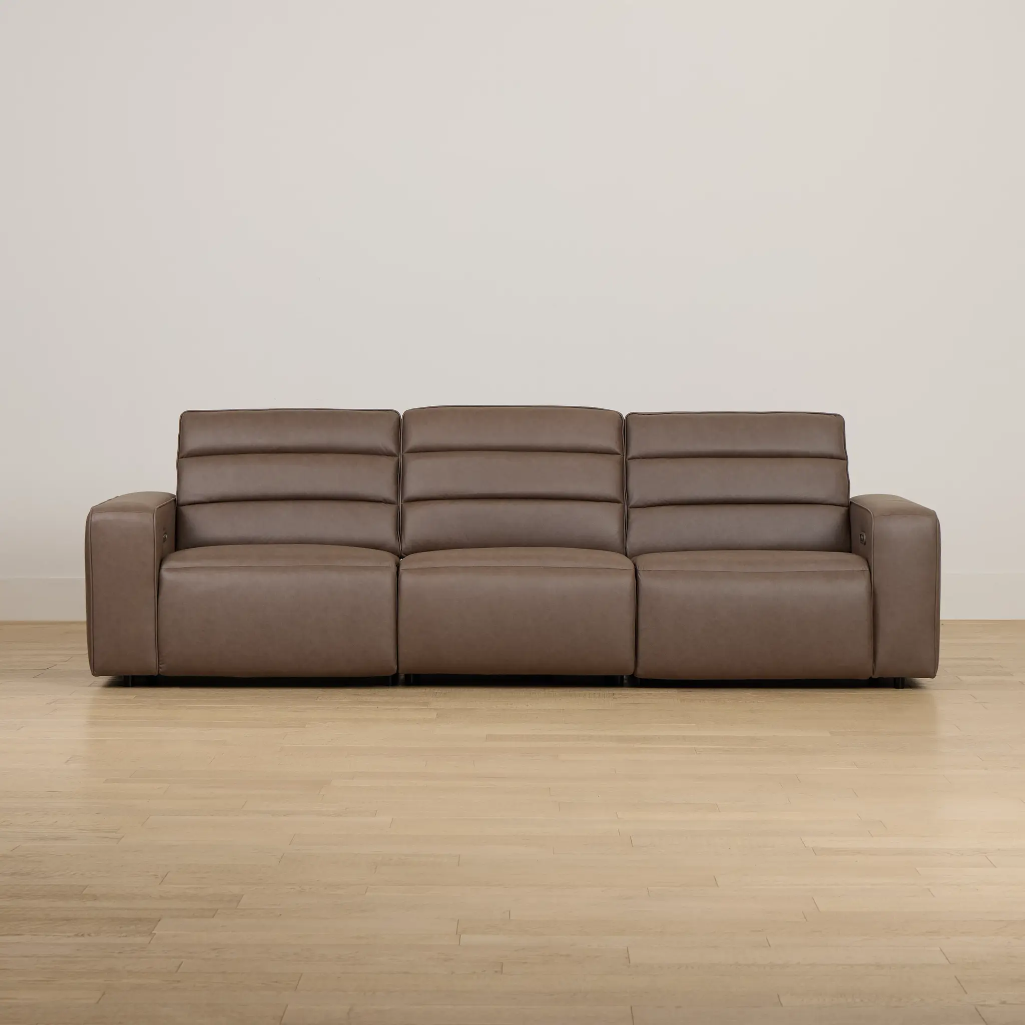 Sawyer Dark Brown Micro 3-piece Modular Power Sofa Sawyer Dark Brown Micro 3-piece Modular Power Sofa