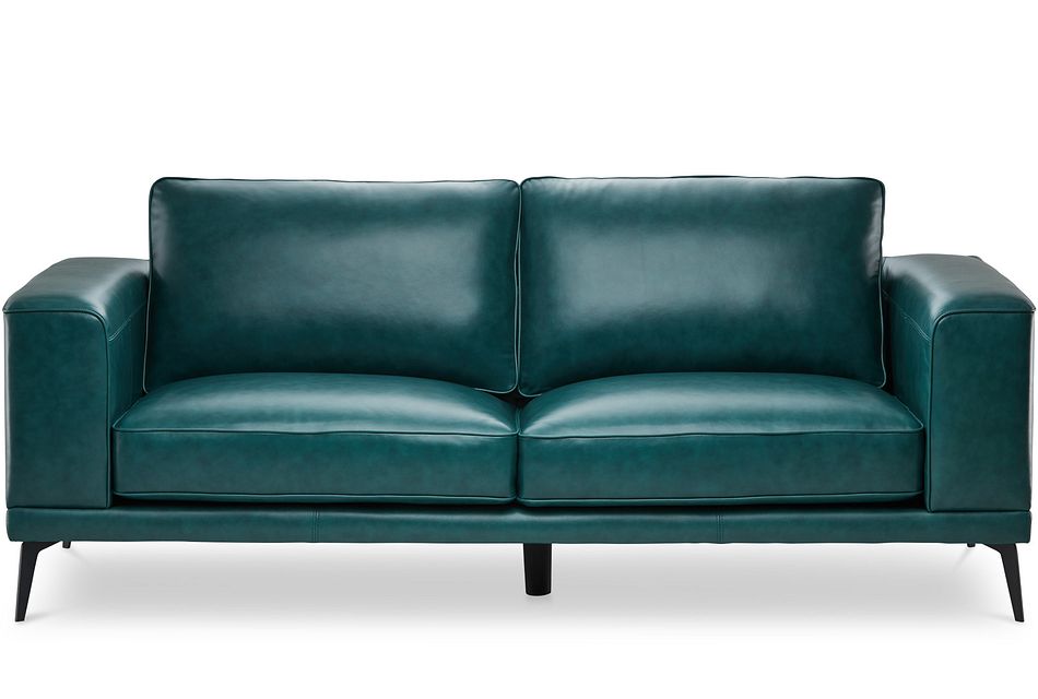 Turquoise Leather Sofa 52 Off, Teal Leather Sofa And Loveseat