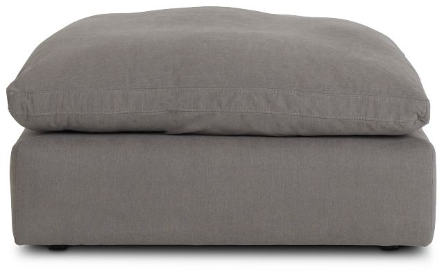 Nixon Light Gray Fabric Cocktail Ottoman