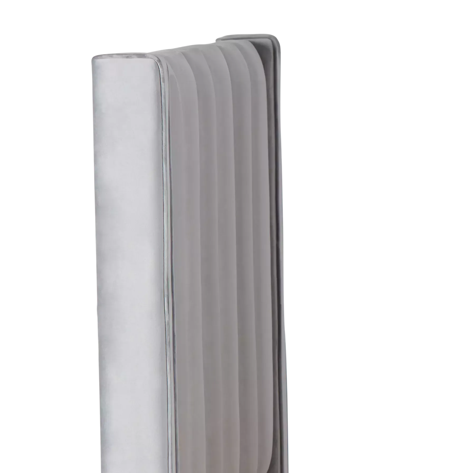 Audrey Dark Gray Velvet Platform Bed