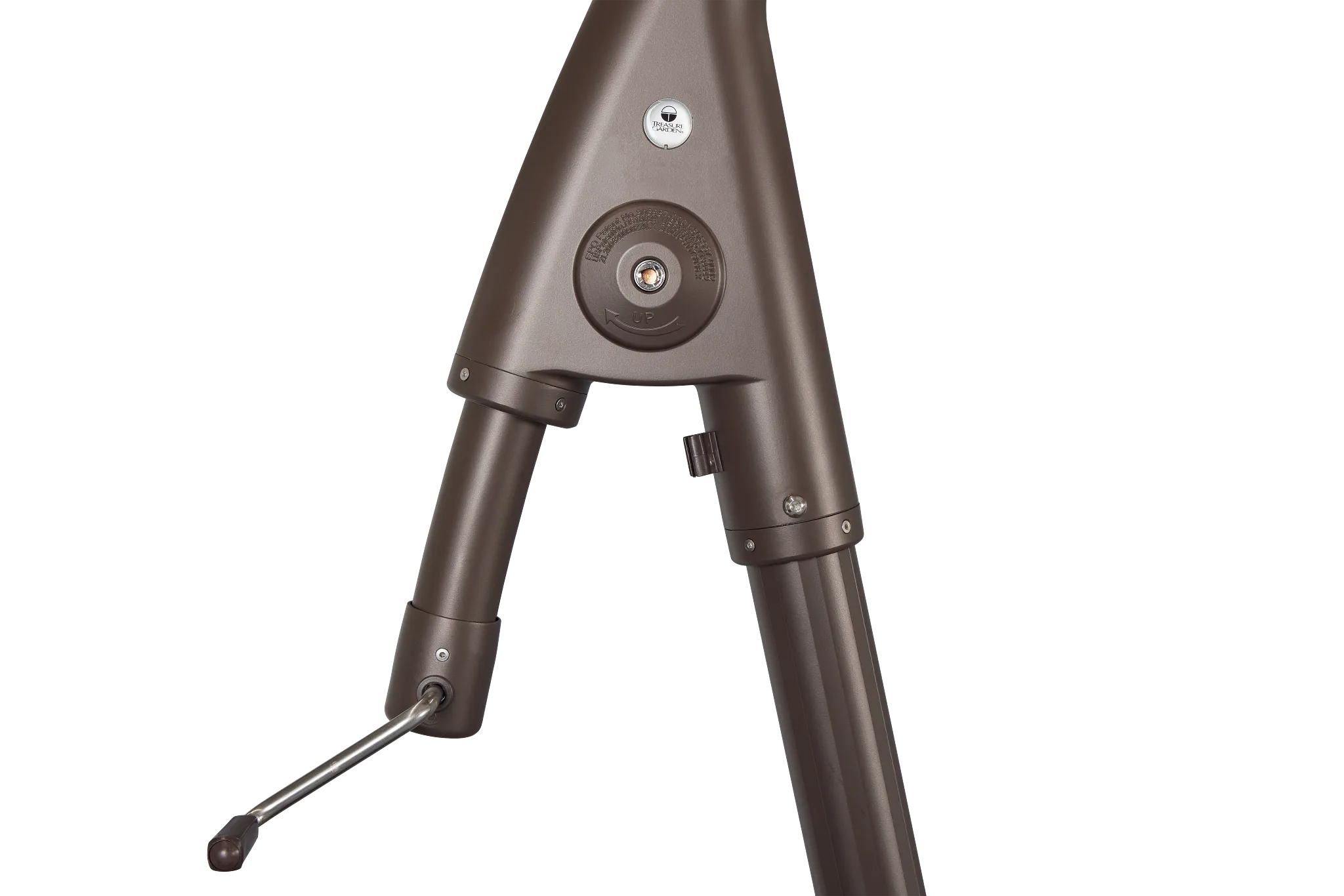 Belize Red Stripe Cantilever Umbrella