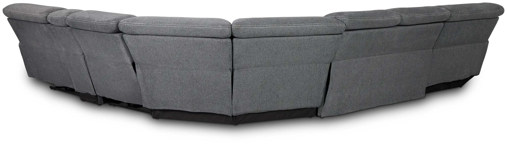 Callum Dark Gray Storage Medium Left Triple Power Chaise Sleepr Sectional