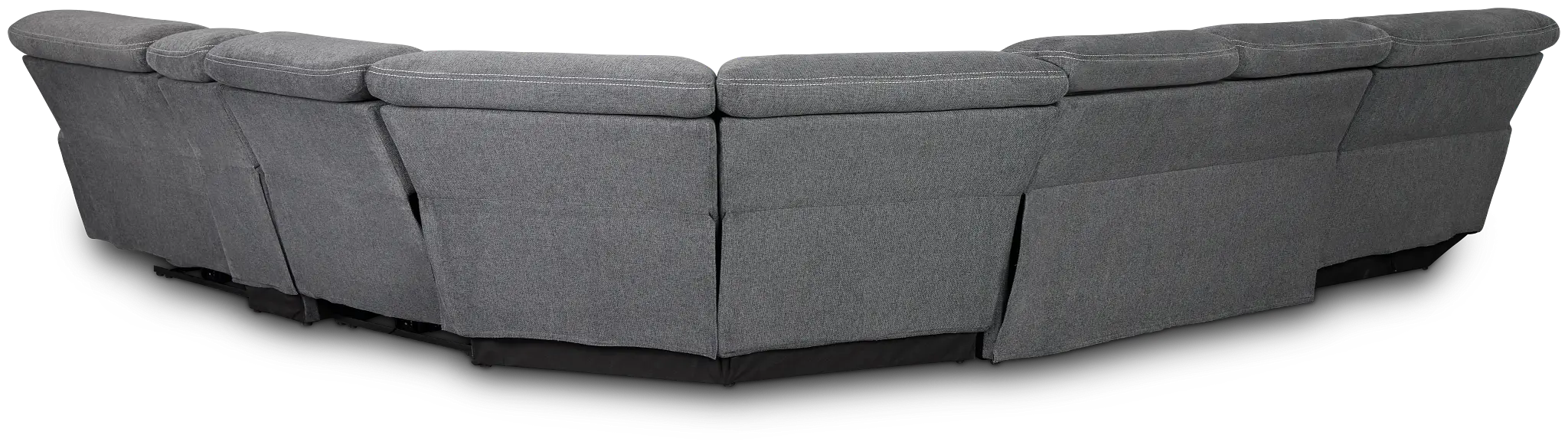 Callum Dark Gray Storage Medium Left Triple Power Chaise Sleepr Sectional Callum Dark Gray Storage Medium Left Triple Power Chaise Sleepr Sectional