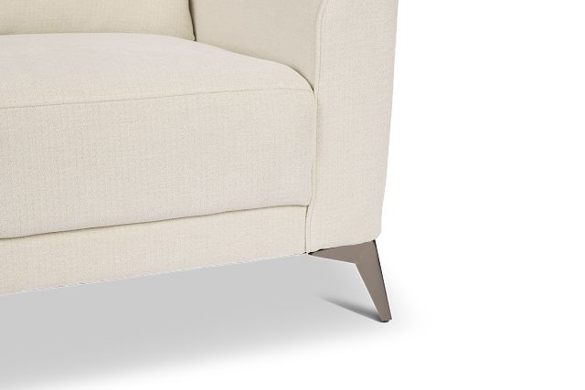 Talia Light Beige Fabric Loveseat