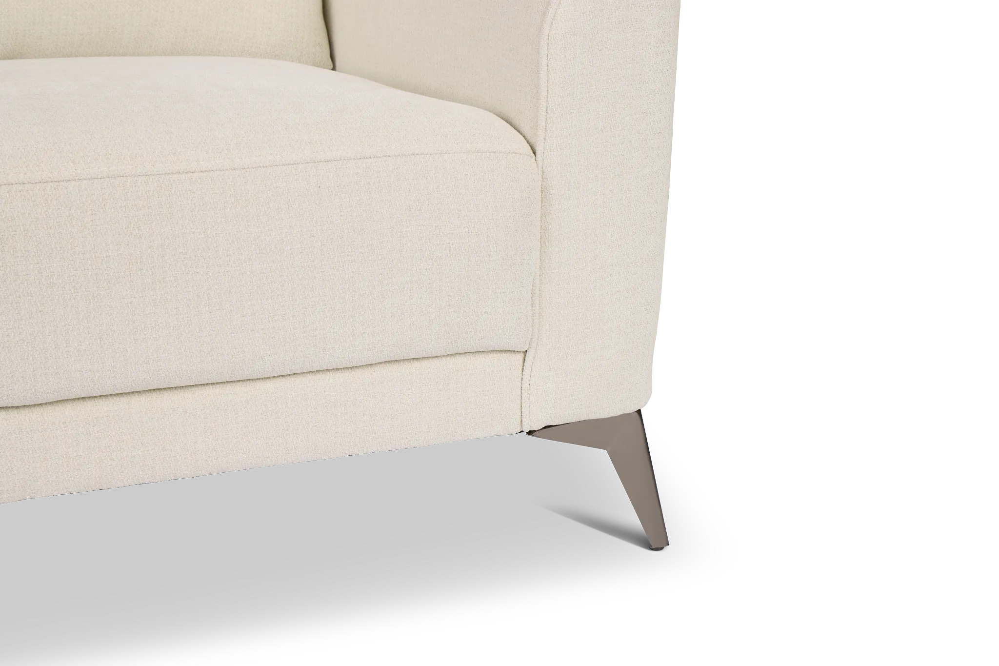 Talia Light Beige Fabric Loveseat