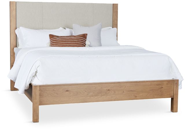 Tahoe Light Tone Uph Panel Bed