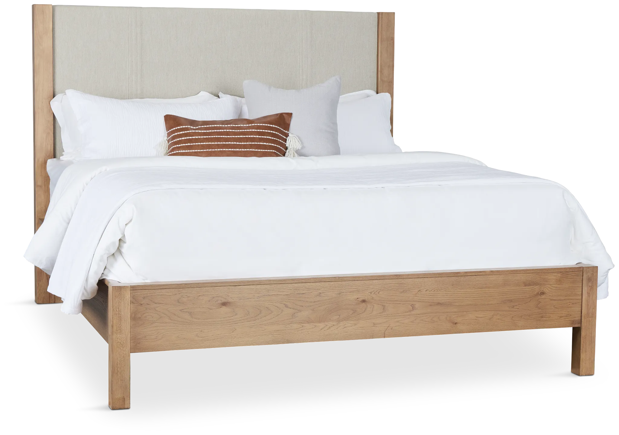 Tahoe Light Tone Uph Panel Bed