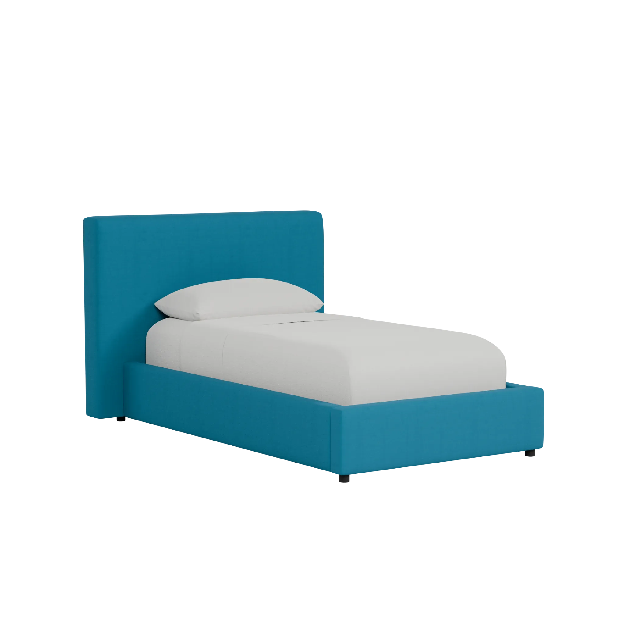 Grayton Sutton Blue 44" Upholstered Platform Bed