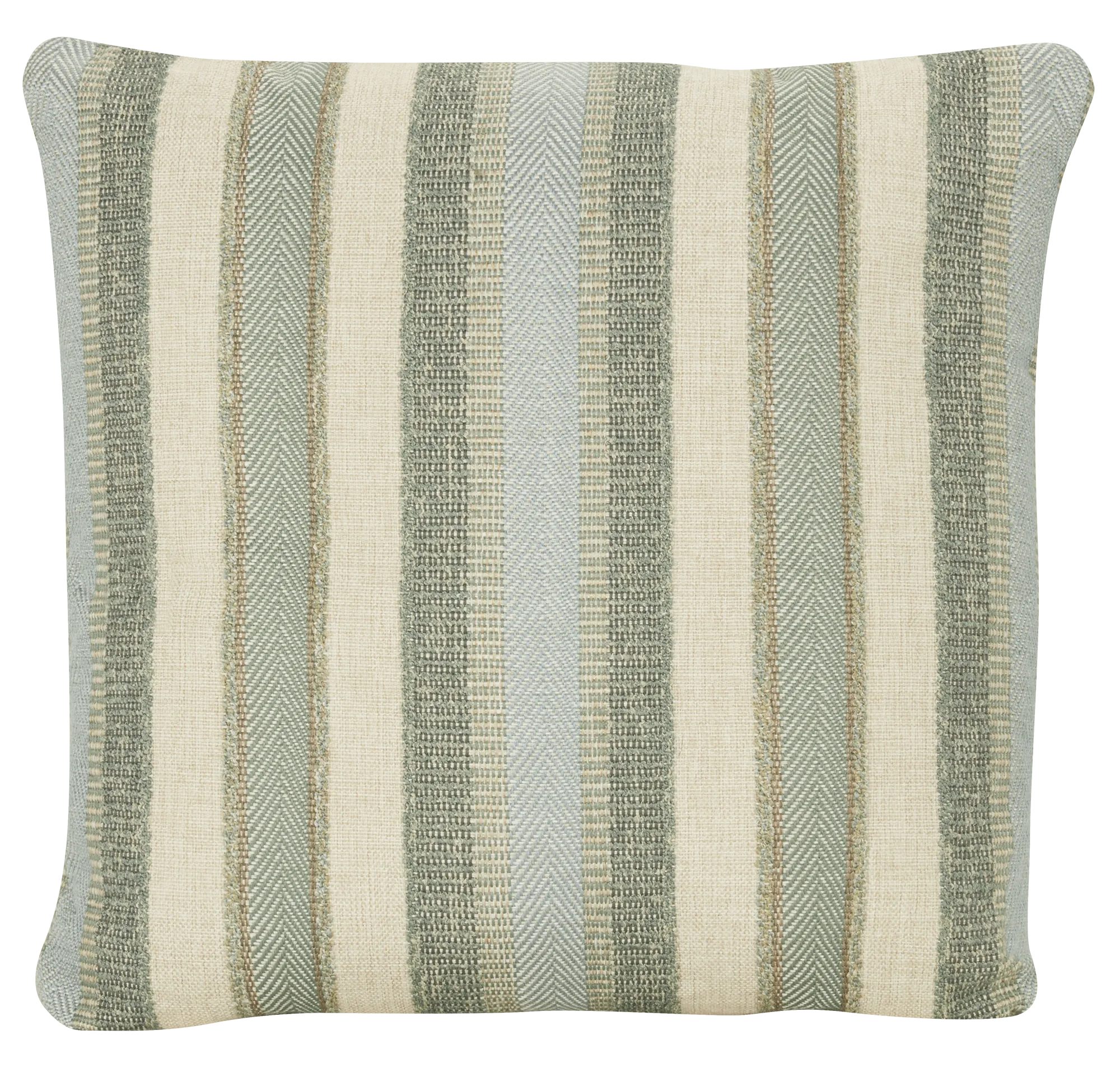 Abode Green Stripe 20" Accent Pillow