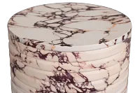 Vaya Red Round End Table