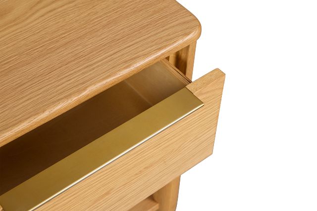 Stockton Light Tone Small Drawer Nightstand