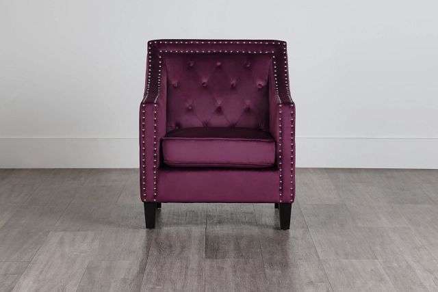 Tiffany Purple Velvet Accent Chair (0)