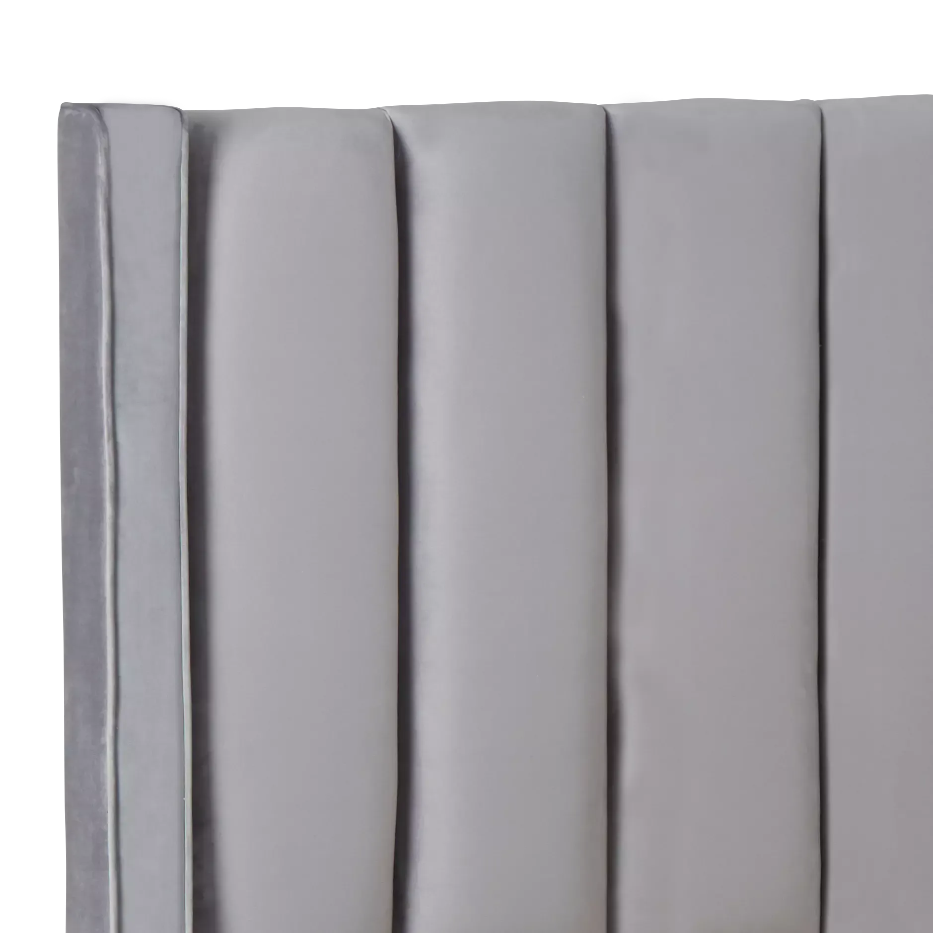 Audrey Dark Gray Velvet Platform Bed