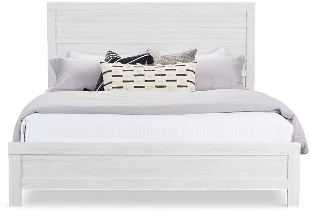 Everett White Panel Bed