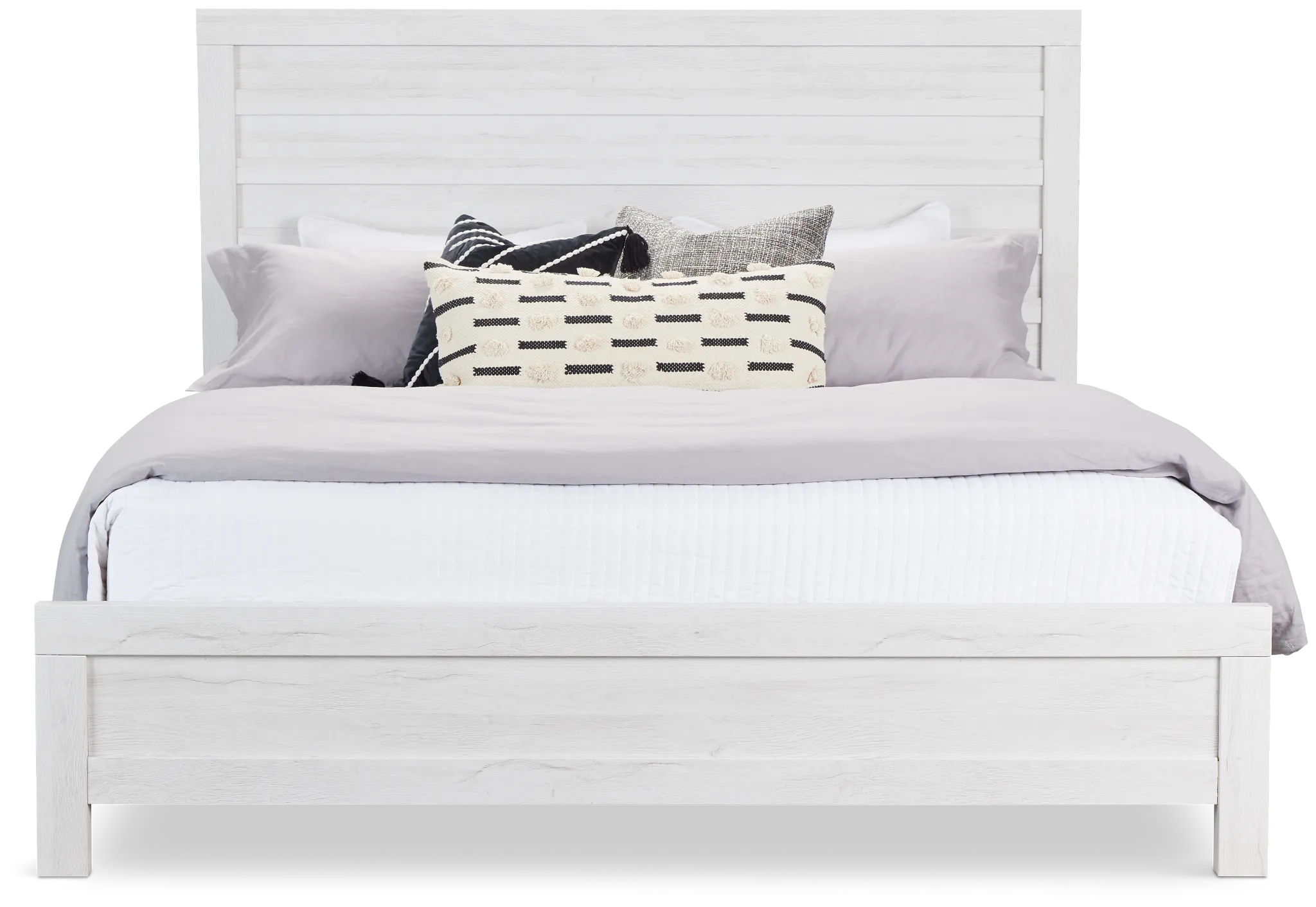 Everett White Panel Bed