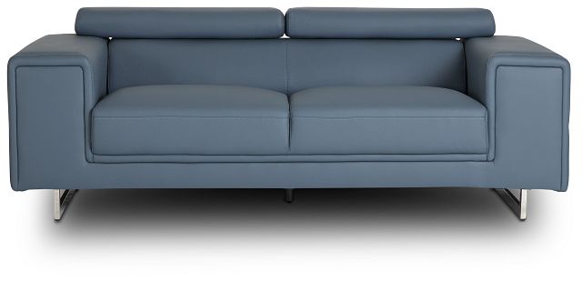 Drew Dark Blue Micro Sofa (1)