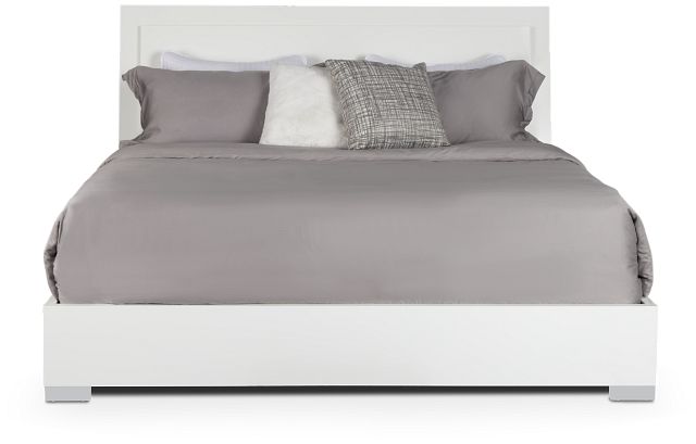 Verona White Platform Bed