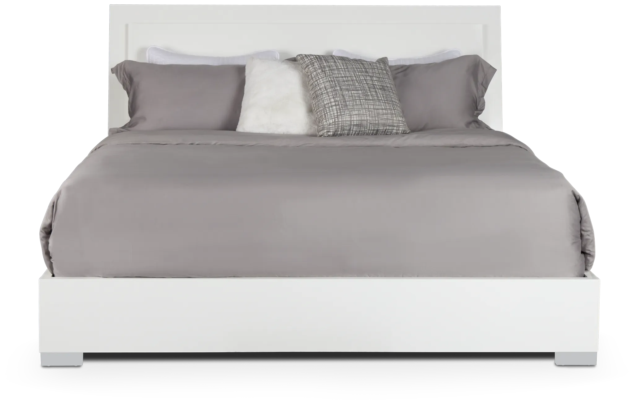 Verona White Platform Bed
