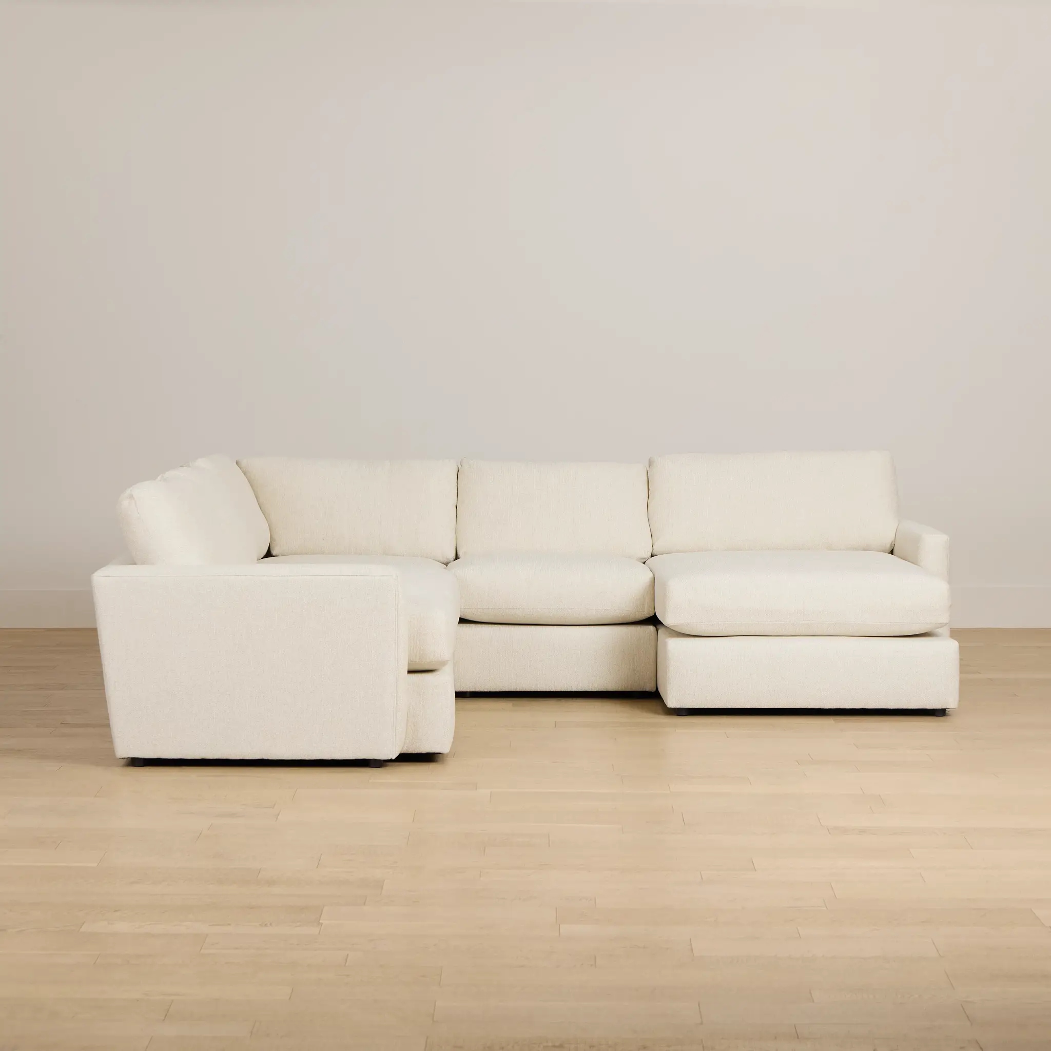 Maxwell Light Beige Fabric Medium Right Chaise Sectional Maxwell Light Beige Fabric Medium Right Chaise Sectional