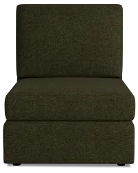 Citymod Green Fabric Armless Chair