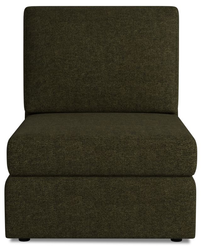 Citymod Green Fabric Armless Chair