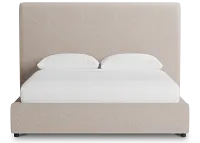 Grayton Elite Light Taupe 54" Upholstered Platform Bed