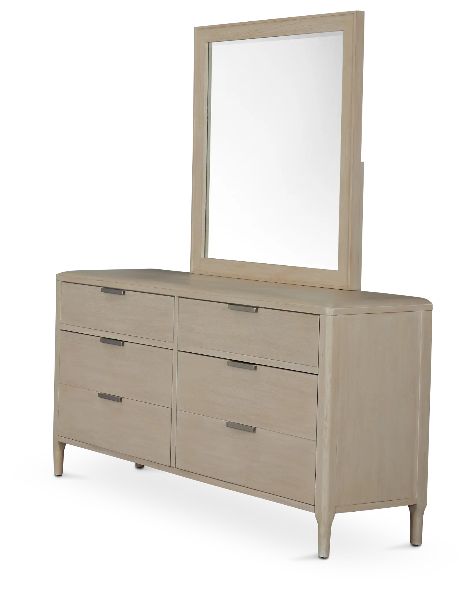 Castello Light Tone Dresser & Mirror Castello Light Tone Dresser & Mirror