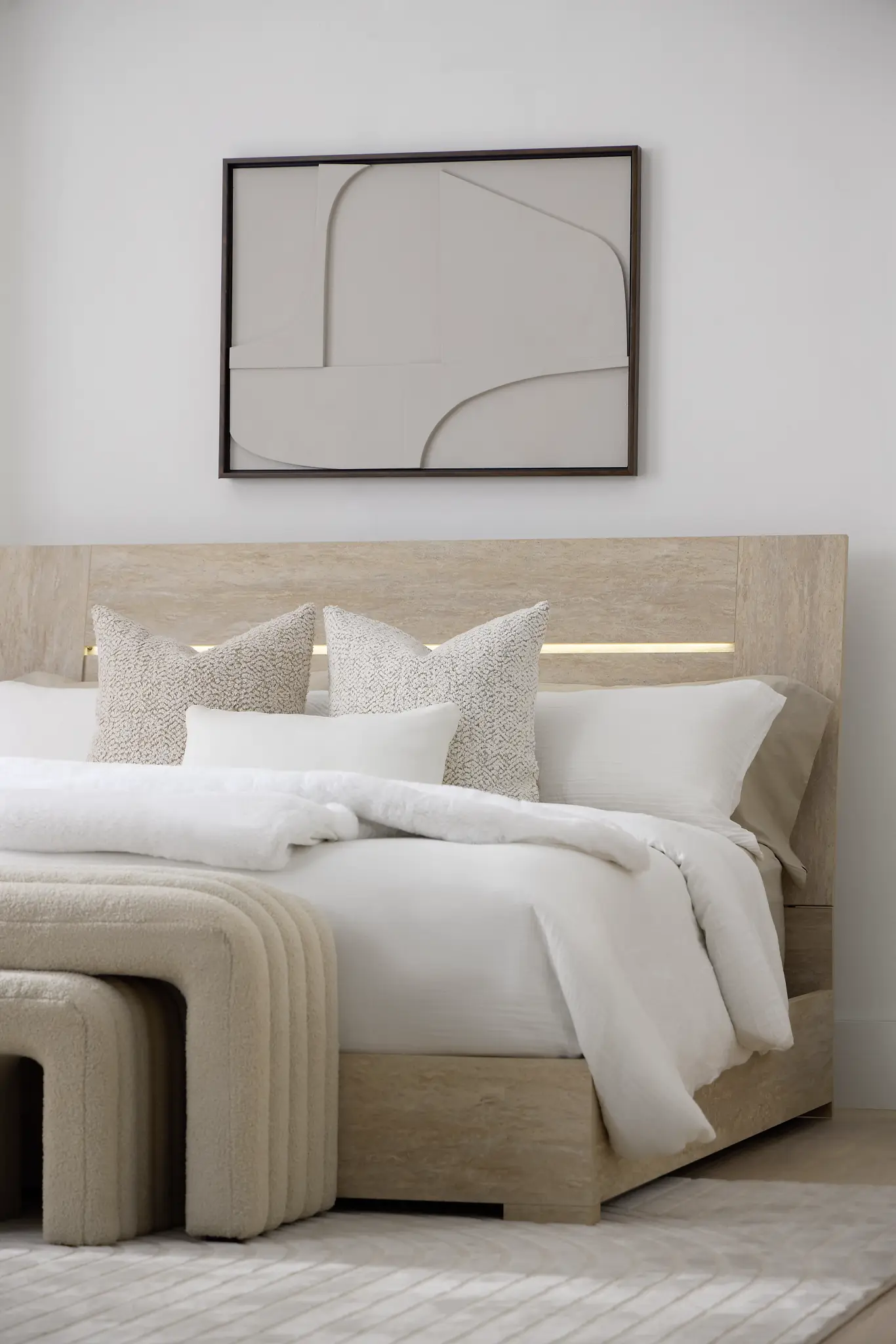 Malta Light Tone Panel Bed Malta Light Tone Panel Bed