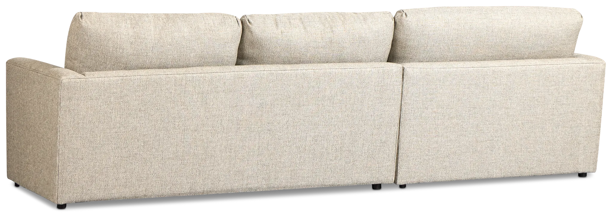 Maxwell Dark Gray Fabric Left Chaise Sectional