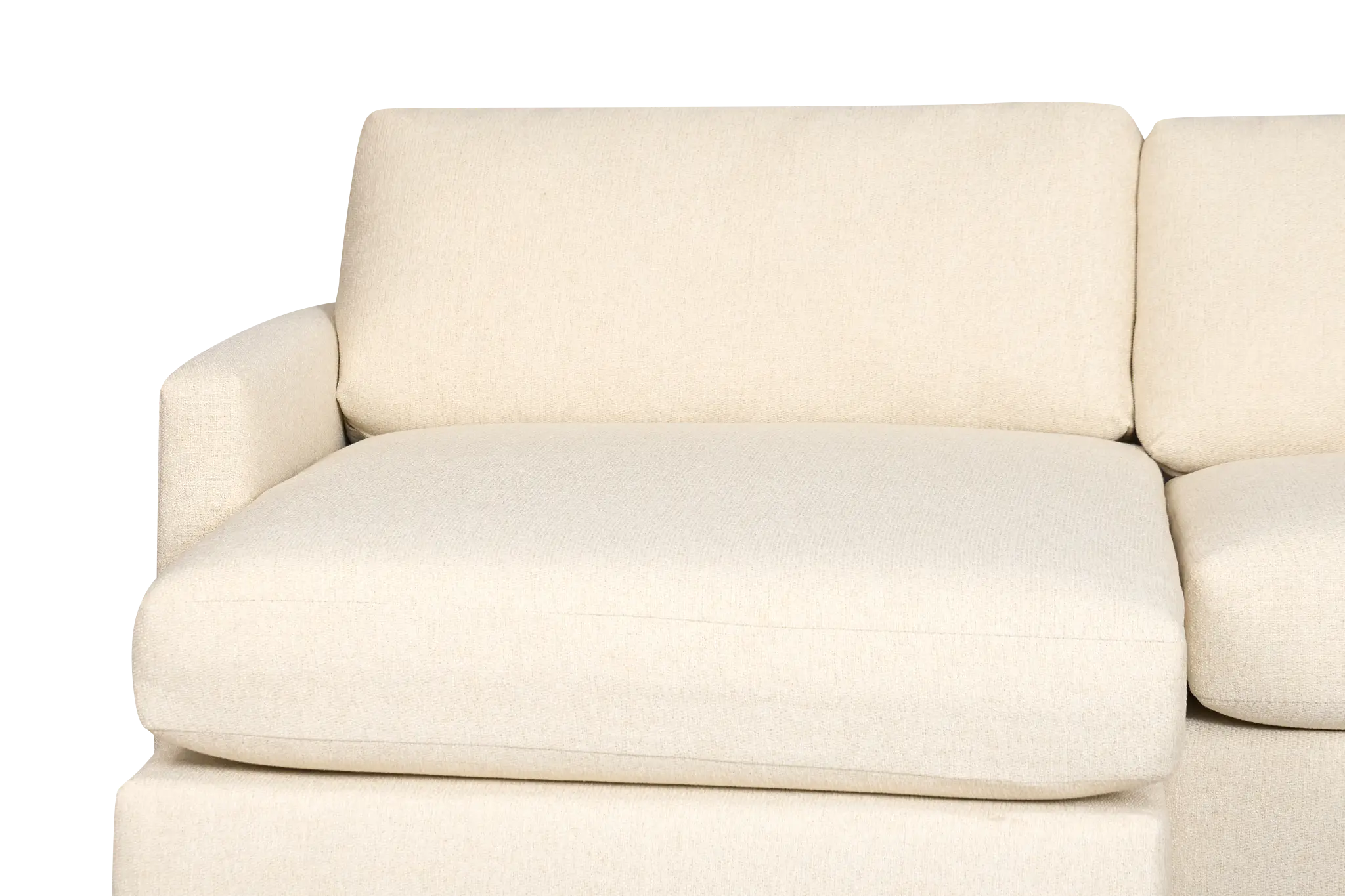 Maxwell Light Beige Fabric Medium Left Chaise Sectional Maxwell Light Beige Fabric Medium Left Chaise Sectional