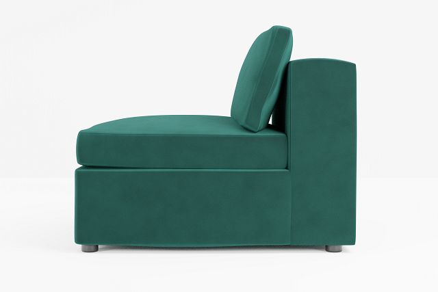Destin Joya Green Velvet Armless Chair