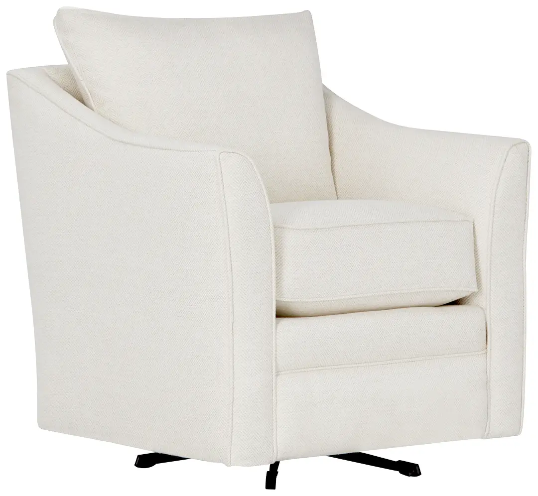Avery White Fabric Swivel Rocking Glider Avery White Fabric Swivel Rocking Glider