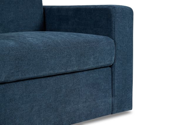 Addie Blue Fabric Swivel Chair
