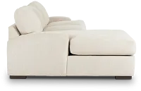 Alpha Beige Fabric Left Chaise Sectional