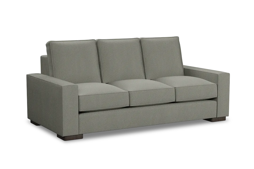 Edgewater Delray Pewter 84" Sofa W/ 3 Cushions