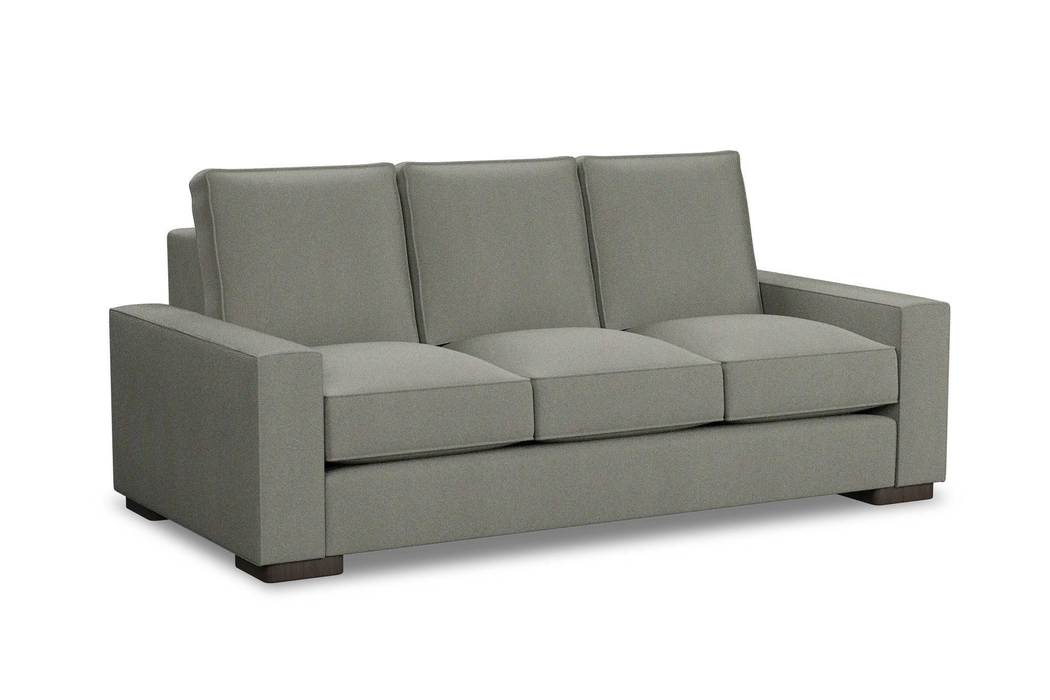 Edgewater Delray Pewter 84" Sofa W/ 3 Cushions