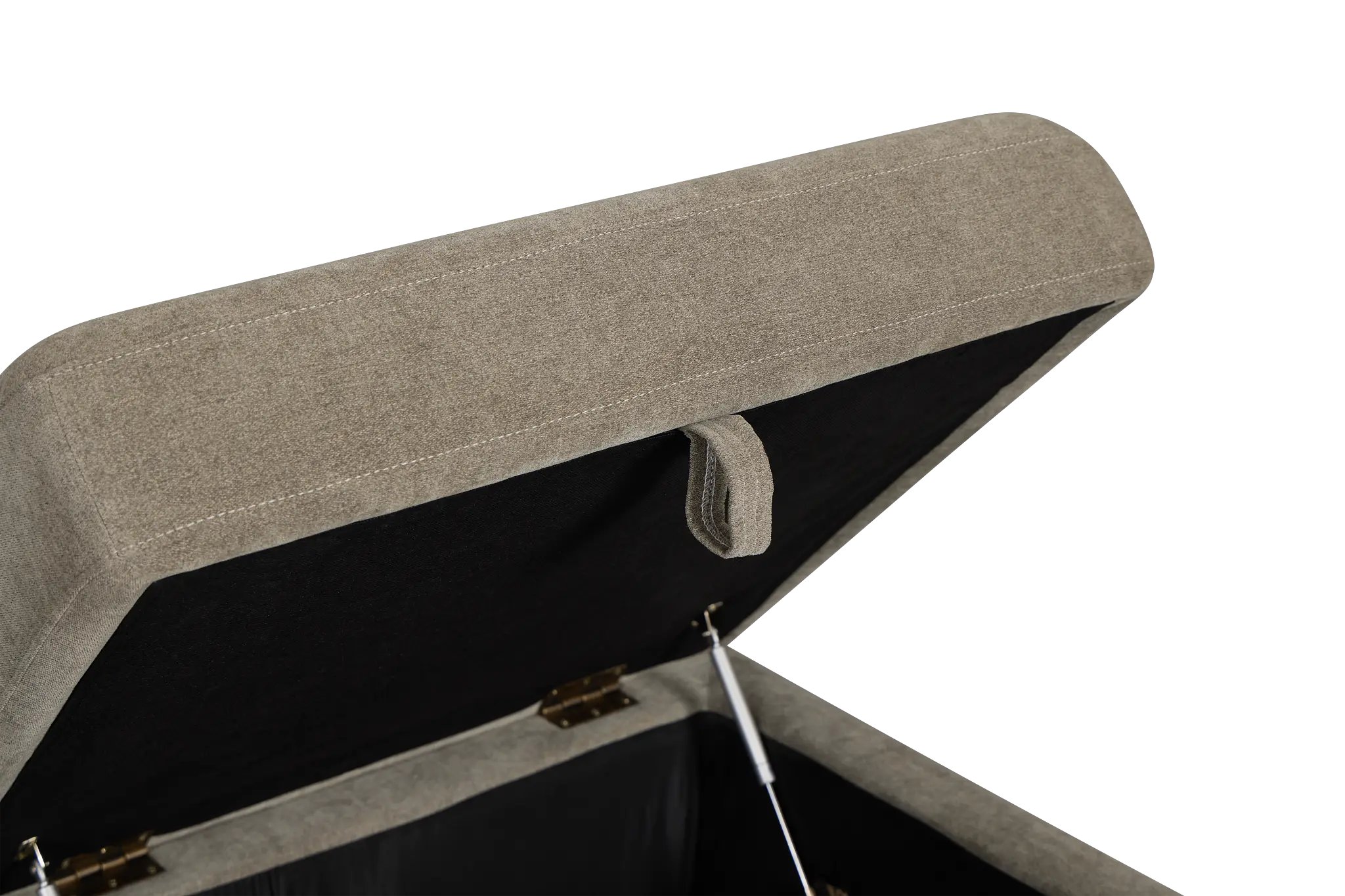 Addie Gray Fabric Storage Ottoman Addie Gray Fabric Storage Ottoman