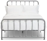 Rory Gray Metal Panel Bed