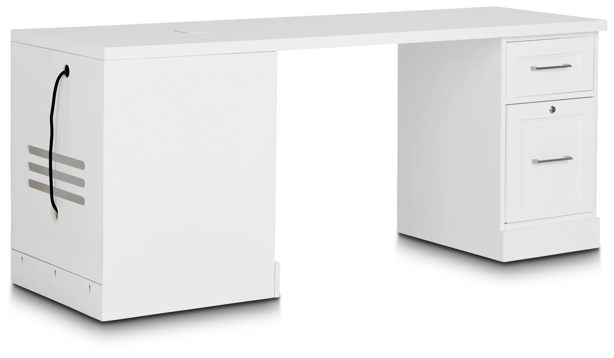 Newport White Peninsula Desk