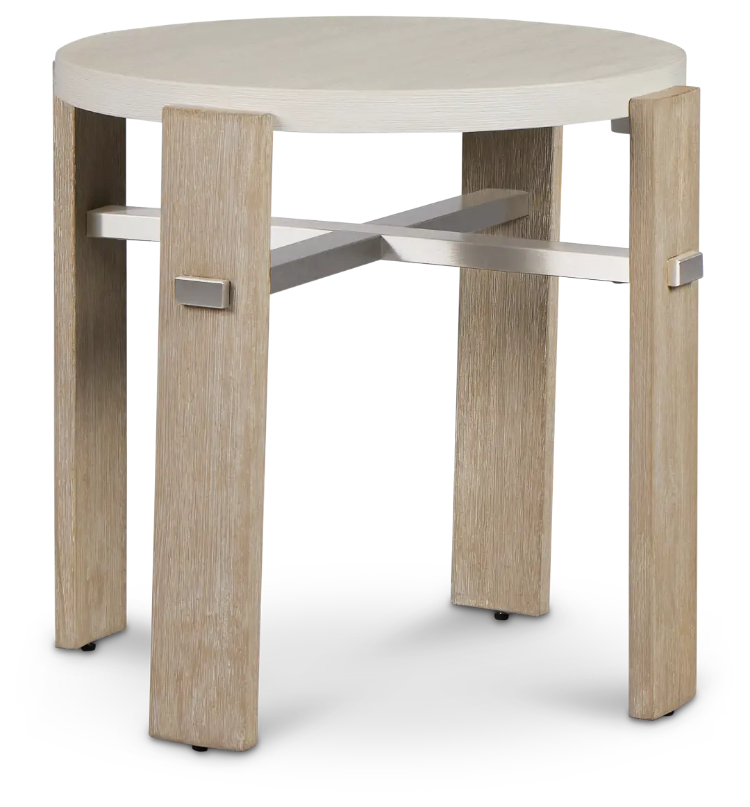 Miramar Light Tone Round End Table Miramar Light Tone Round End Table
