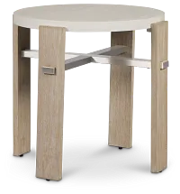 Miramar Light Tone Round End Table