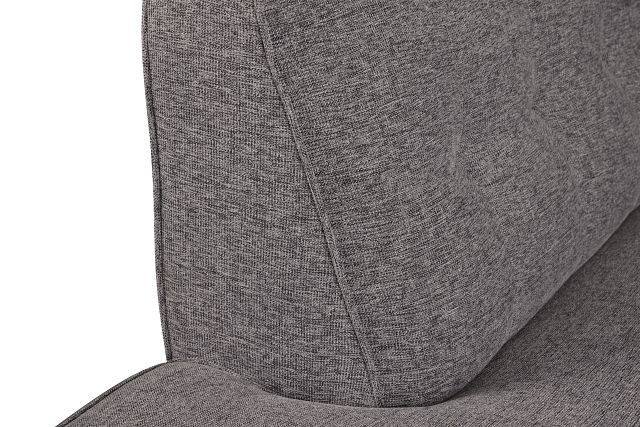 Milo Gray Fabric Small Left Bumper Sectional